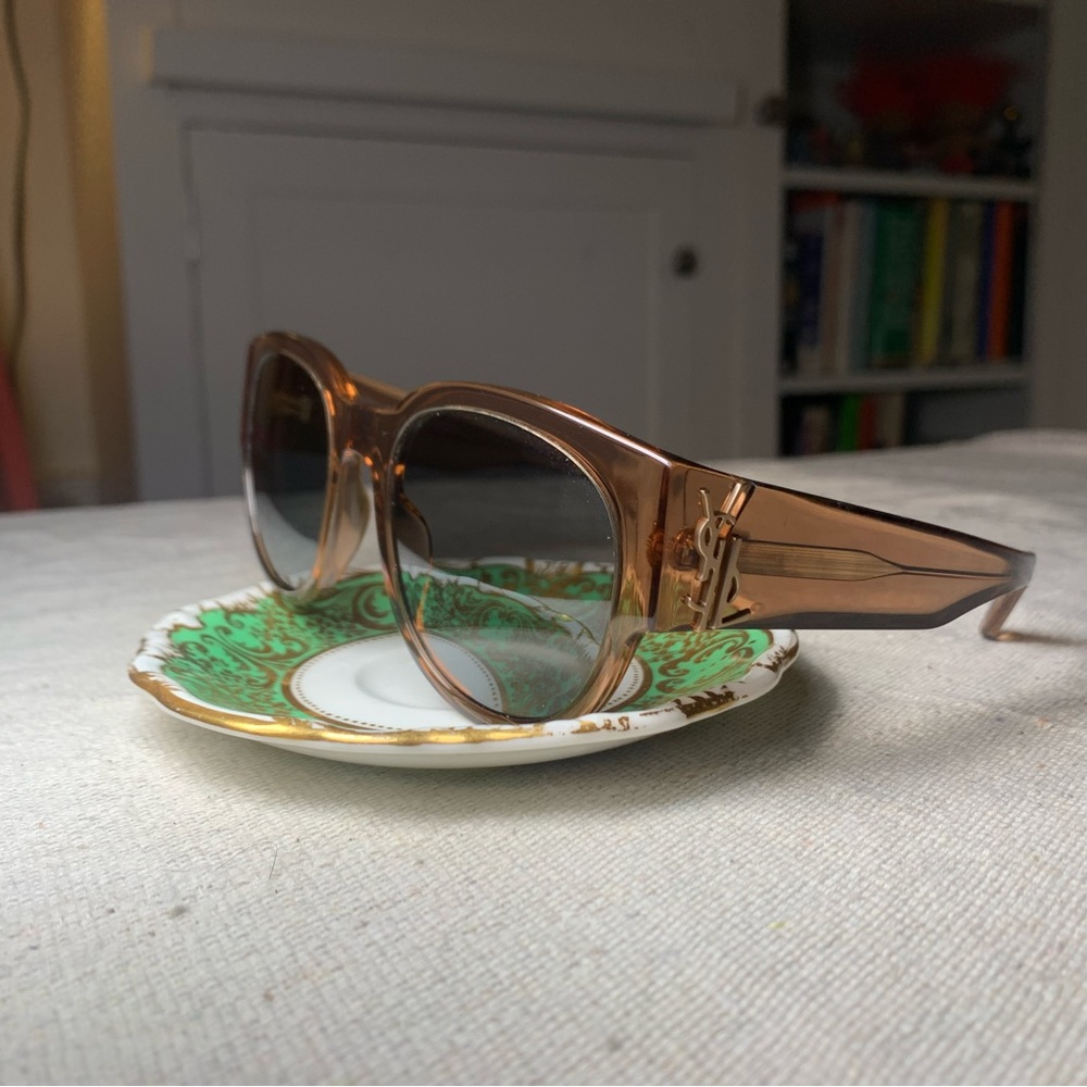 YSL Monogram SL M19-005 Sunglasses in Nude (Authentic)